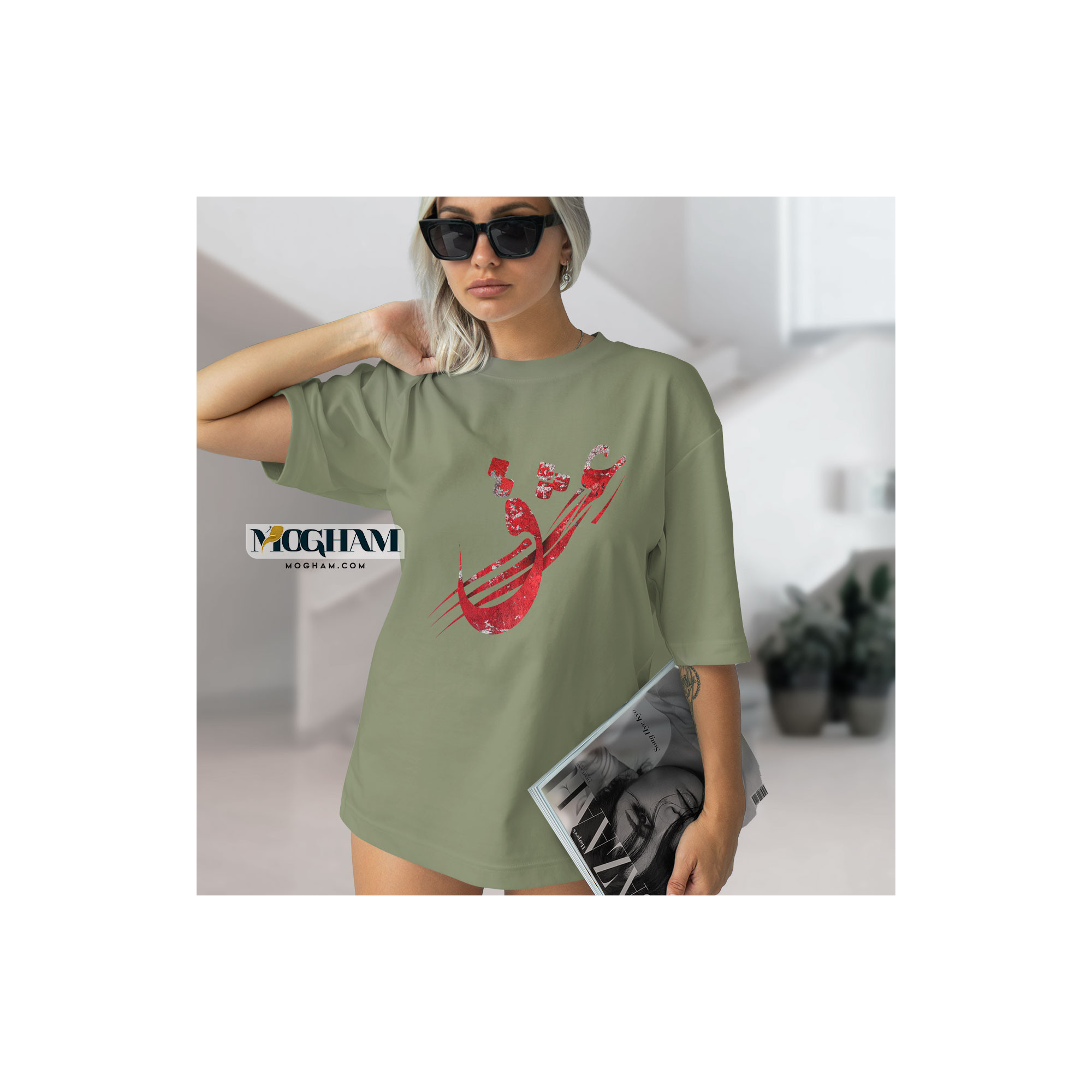 تیشرت اورسایز طرح عشق
