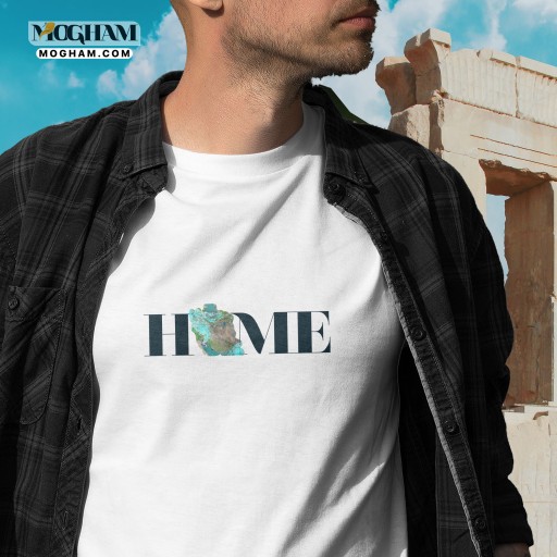 تیشرت مردانه طرح HOME به تصویر ناسا
