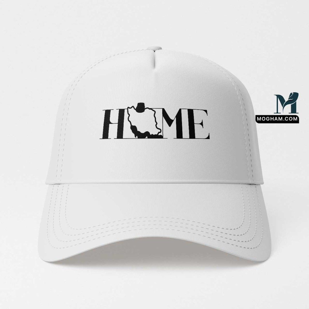کلاه طرح HOME کلاه پنبه نخی کتان